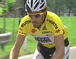 Fabian Cancellara im Gelben Trikot während der zweiten Etappe der Tour de Suisse 2009